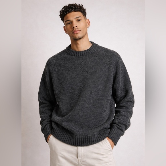 Alan Paine Other - Alan Paine Vintage Shetland Wool Crewneck Sweater Gray Size 42 Made England